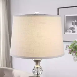 Kirklands Home Crystal Orb Stacked Floor Lamp White