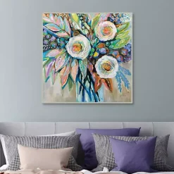 Hot Kirklands Home Curious Bouquet Framed Canvas Art Print