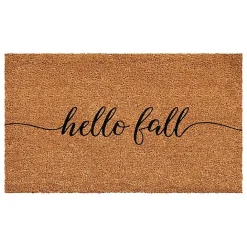 Hot Kirklands Home Cursive Hello Fall Coir Doormat, 17x29