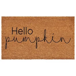 Online Kirklands Home Cursive Hello Pumpkin Fall Coir Doormat