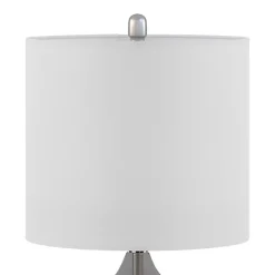 Best Kirklands Home Curved Glass Table Lamps, Set of 2 Gray