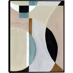 Clearance Kirklands Home Curved Vision Framed Canvas Art Print Multi