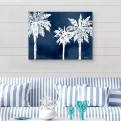 Discount Kirklands Home Cyano Palms Canvas Art Print, 40x30 in.
