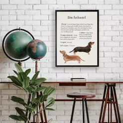 Discount Kirklands Home Dachshund Facts Framed Wall Plaque