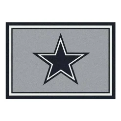 New Kirklands Home Dallas Cowboys Area Rug, 4x6 Gray