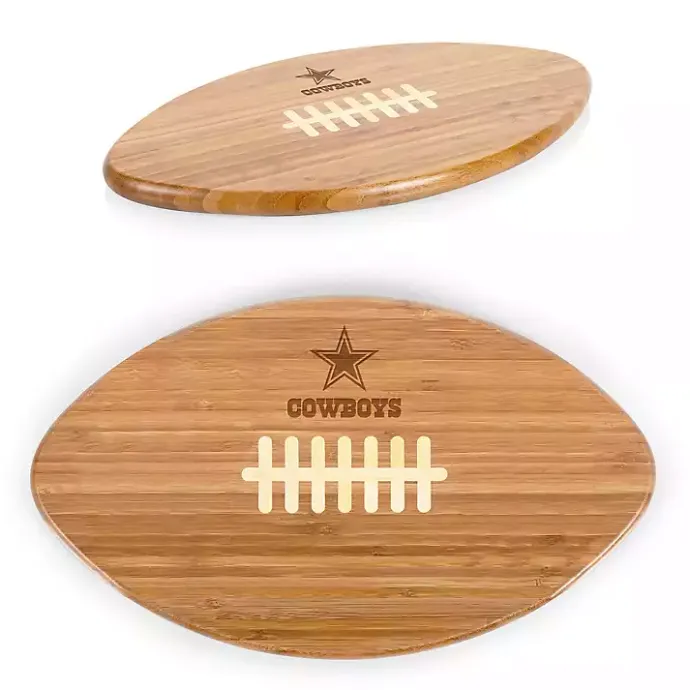 Online Kirklands Home Dallas Cowboys Bamboo Football Cutting Board Tan