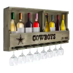 New Kirklands Home Dallas Cowboys Reclaimed Wood Bar Shelf Gray