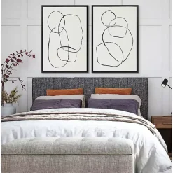 Best Kirklands Home Dancing Circles Framed Canvas Art Prints, Set of 2