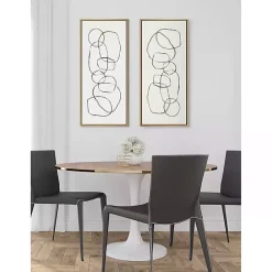 Sale Kirklands Home Dancing Circles Framed Canvas Art Print