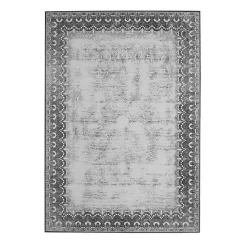 Online Kirklands Home Dardon Bordered Washable Area Rug, 5x7 Gray