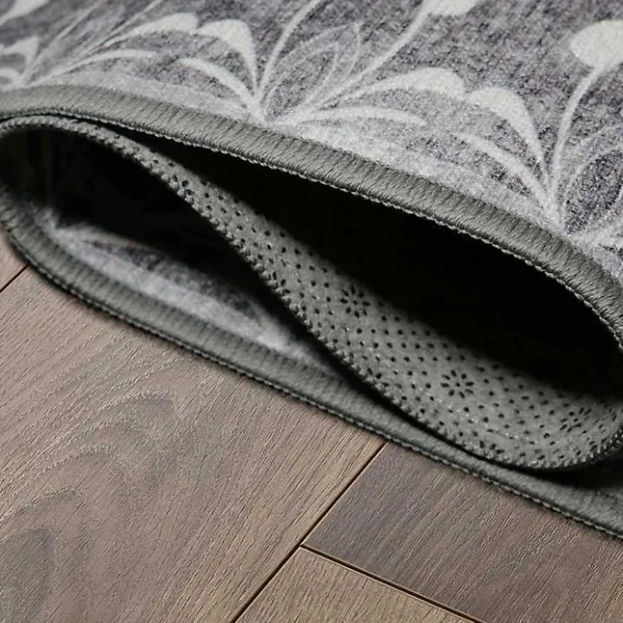 Online Kirklands Home Dardon Bordered Washable Area Rug, 5x7 Gray