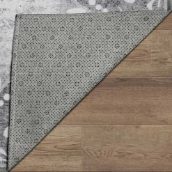 Online Kirklands Home Dardon Bordered Washable Area Rug, 5x7 Gray