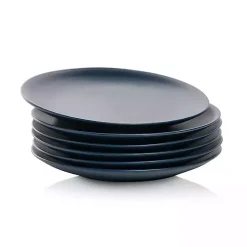 Outlet Kirklands Home Dark Classic Coupe Salad Plates, Set of 6 Blue