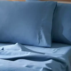 Best Kirklands Home Dark Microfiber 4-pc. King Sheet Set Blue
