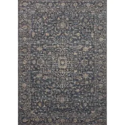 Discount Kirklands Home Dark Sorrento Medallion Area Rug, 5x7 Blue