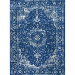 Kirklands Home Dark Verona Area Rug, 5x7 Blue