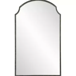 Clearance Kirklands Home Dark Bronze Arched Scallop Edge Wall Mirror Gray