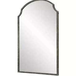 Clearance Kirklands Home Dark Bronze Arched Scallop Edge Wall Mirror Gray