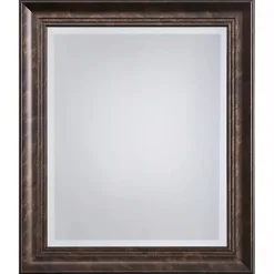 Online Kirklands Home Dark Bronze Rectangular Frame Wall Mirror