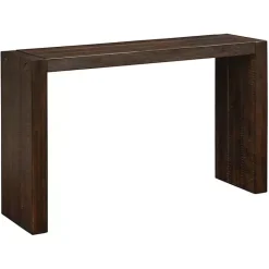 Hot Kirklands Home Dark Distressed Wood Console Table Brown