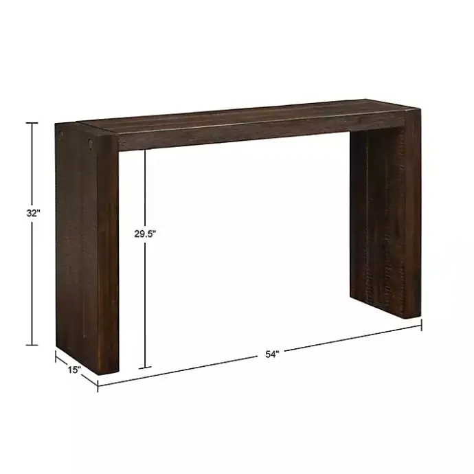 Hot Kirklands Home Dark Distressed Wood Console Table Brown