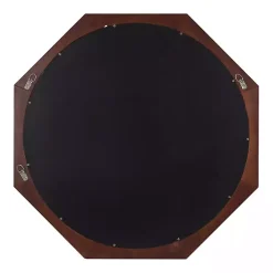 Online Kirklands Home Dark Wood Octagon Cyrus Wall Mirror Brown
