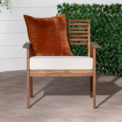 Sale Kirklands Home Dark Brown Zane Outdoor Club Chair