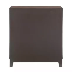 Hot Kirklands Home Dark Chestnut Medallion Carved Cabinet Brown