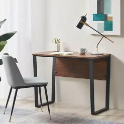 Kirklands Home Dark Coffee Wood Computer Desk