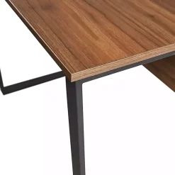 Kirklands Home Dark Coffee Wood Computer Desk