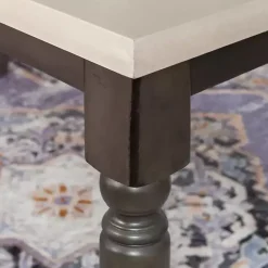 Sale Kirklands Home Dark Gray & White Traditional Dining Table