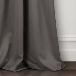 New Kirklands Home Dark Blackout Curtain Panel Set, 120 in. Gray