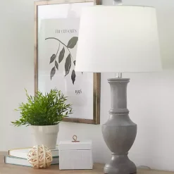 Best Kirklands Home Dark Gray Chateau Table Lamps, Set of 2 White