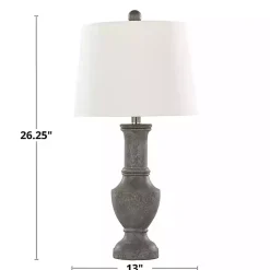 Best Kirklands Home Dark Gray Chateau Table Lamps, Set of 2 White