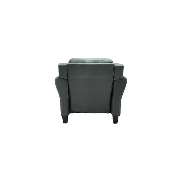 Sale Kirklands Home Dark Kelly Microfiber Rolled Armchair Gray