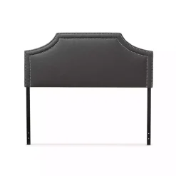 Clearance Kirklands Home Dark Scalloped Corner Queen Headboard Gray