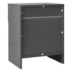 Clearance Kirklands Home Dark Stanley Single Drawer Nightstand Gray