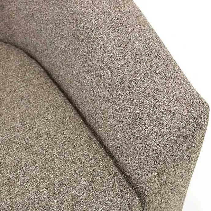 Best Kirklands Home Dark Tufted Swivel Barrel Accent Chair Gray