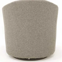 Best Kirklands Home Dark Tufted Swivel Barrel Accent Chair Gray