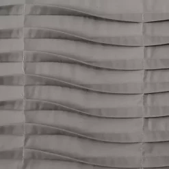 Online Kirklands Home Dark Wave Pattern Valance Gray