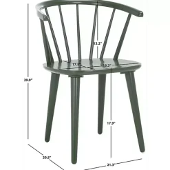 Discount Kirklands Home Dark Blanchard Dining Chairs, Set of 2 Green