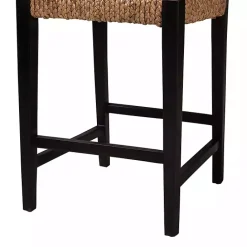 Online Kirklands Home Dark Mahogany Lattice Counter Stool Brown