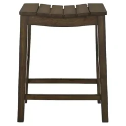 Sale Kirklands Home Dark Oak Wood Whitcombe Counter Stools, Set of 2 Brown