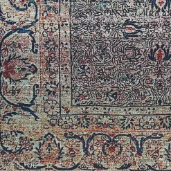 Discount Kirklands Home Dark Vintage Floral Washable Area Rug, 7x9 Gray