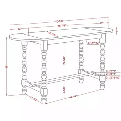 Online Kirklands Home Dark Walnut & White Wood Ema Counter Height Table Brown