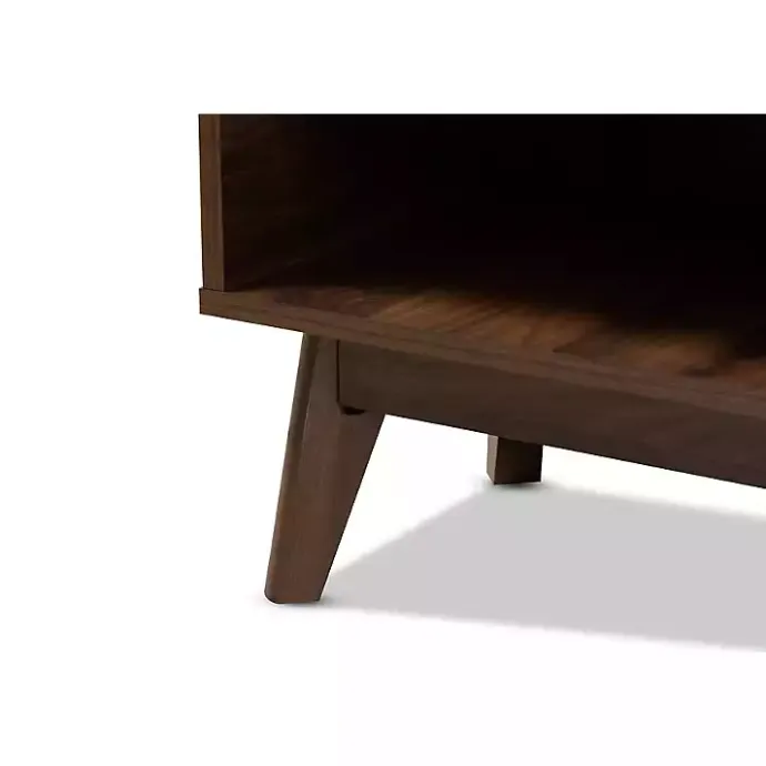 Outlet Kirklands Home Dark Walnut 5-Shelf Wooden Shoe Cabinet Brown