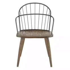 Hot Kirklands Home Dark Walnut Wood Spindle Dining Chairs, Set of 2