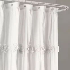 Clearance Kirklands Home Darla Floral Shower Curtain White