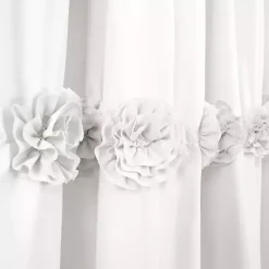 Clearance Kirklands Home Darla Floral Shower Curtain White