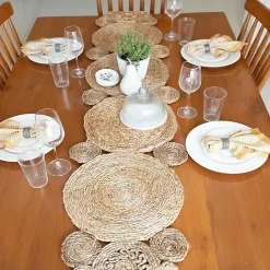 Discount Kirklands Home Decorative Braided Jute Table Runner Tan